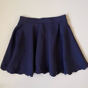 Polo Ralph Lauren Girls’ Eyelet Ponte Circle Skirt - Refined Navy - Size S (7)